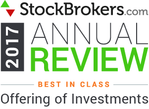 Interactive Brokers értékelések: 2017 Stockbrokers.com díjak – A Befektetési kínálat kategória legjobbja
